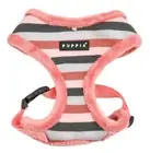 Puppia Dog Harness, No Pull Soft Adjustable Bryson Smart Tag, Indian Pink S M L