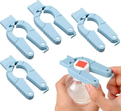 4 Pcs Plastic Bottle Cap Openers,3 in 1Water Bottle Opener Multi-Purpose Soda Ca