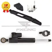 CNC Steering Damper Stabilizer Mounting Kit For Yamaha XJR1300 2002-2015 2014 12