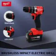 Milwaukee Brushless 18V Electric Drill 150N.mCordless Impact Drill of Decoration