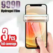 3X HYDROGEL Aqua Screen Protector For Apple iPhone 14 13 12 11 Pro XS Max XR
