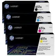 HP 651A Toner Ink Cartridge Black/Cyan/Magenta/Yellow LaserJet Genuine Set