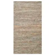 Handwoven Natural Jute Rug-Kerala 6001-Natural/Silver-80x150cm