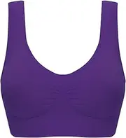 [Tmtolofot] Womens Sport Everyday Bra No Underwire Comfy Push Up Bras Buttery Soft Wireless Bralette Full Coverage Seamless Bra