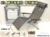在飛比找Yahoo!奇摩拍賣優惠-專利體平衡 無段式躺椅 （柯文哲推薦 100％台灣製造） 休