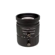 75mm Industrial Camera Lens HD 10MP 1 inch C-mount Manual Iris Machine Vision