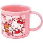 小禮堂 SKATER HELLO KITTY 兒童單耳塑膠杯 200ML AG+ (粉滿版坐姿款)