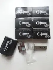 LATCHES TUBULAR SATIN CHROME AUSTYLE X 7--UNUSED--FREE POSTAGE