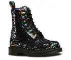 Dr Martens 8 Hole 1460 Sequin Rainbow Silver 24594980 Classic Doc