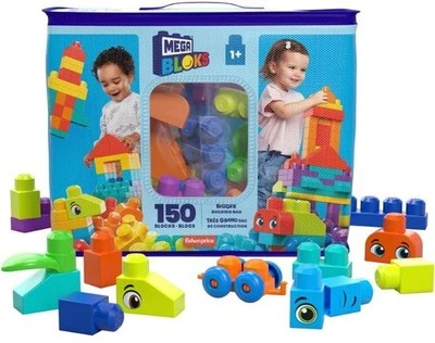 MEGA BLOKS - Bigger Building Bag, 150 Pieces [New Toy] Brick