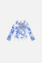INFANTS RUCHED SIDE PADDLESUIT 4-10 HEART OF A DRAGON