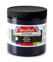 Speedball Acrylic Screen Printing Ink 8-Ounce Dark Blue