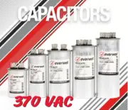 Motor Start Capacitor RUN & DUAL ROUND RUN 370V HVAC 35 45 60 +uF Everwell Cap