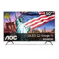 在飛比找蝦皮商城優惠-AOC 50吋 4K QLED Google TV 智慧液晶