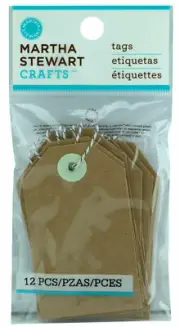 Martha Stewart Crafts Kraft Tags with Strings Attached