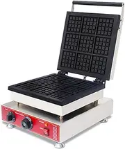1500W Belgian Waffle Maker Electric Waffle Machine Temperature And Time Control Non-Stick Double-Sided Uniform Heating For Waffles, Hash Browns, Cinnamon Rolls, Omelet, Lunch, Snacks