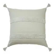 Accessorize Indra Tassel Grey 65x65cm European Cushion