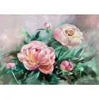Pink Peonies Painting Floral Still Life Artwork Lush Flowers Blossoms Botanical