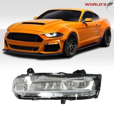 LH LED Fog Light DRL W/ Turn Signal Fit For Ford Mustang 2018-20 Front Left Side (for: Ford)