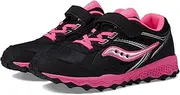 [Saucony] Unisex-Child Cohesion Tr14 A/C Trail Running Shoe, Black/Pink, 6.5 Big Kid