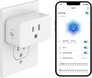 2 Pack Smart WIFI Smart Plug Compatible with Alexa Google Home for Voice Control