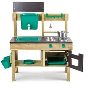 Outdoor Mud Wooden Kitchen Playset