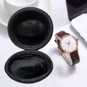 Portable Single Watch Box Storage Case Shock Resistant Interior Sturdy Black