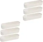 GLEAVI 2sets Cotton Swab Holder Cotton Ball Storage Box Outdoor Case Mini Dispenser for Travel 3pcs*2