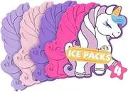 HiYZ Ice Packs for Lunch Boxes - Reusable Slim Ice Packs for Bento Box, Lunch Bags and Cooler Bag - Quick Freeze, Space Saving, Long-Lasting Cool Pack, Ideal for Travel, Picnics, and School