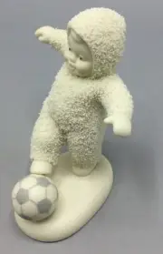 Dept. 56 “Score” Christmas Snow Baby With Soccer Ball, 1999, New