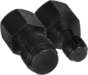 2pcs Sleeve Sensor Socket Thread Tool Thread Repair Metal Black