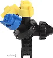 High Pressure Atomization Spray Nozzle 3 Head Fan Shape Agricultural Sprayer Mist Nozzle Drip Proof Tractor Spray Nozzle for Farm Irrigation Garden Greenhouse Plastic Material