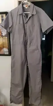 Dickies Short Sleeve Gray Grey Mens Coveralls 44 New In Package KMART VTG TAG