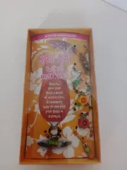 Bali Hai Stemware Wine Glass Charm Markers Hawaiian Flowers Girl Parrot