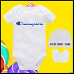 CHAMPION 新生嬰兒衣服套裝女孩完美禮物 1 歲女嬰可定制名稱 BHXV