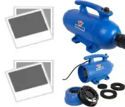 XPOWER B-27 Powerful, Professional Pet Grooming Force Dryer with Dual Blue