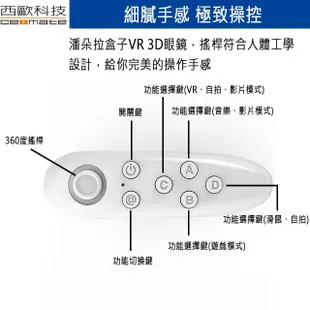 【西歐科技】潘朵拉盒子 VR 3D眼鏡贈送搖桿 CME-VR100