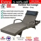 Gardeon Sun Lounge Outdoor Furniture Setting Wicker Lounger Day Bed Rattan Patio