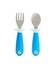 [Munchkin] Raise Toddler Fork & Spoon Set in Blue