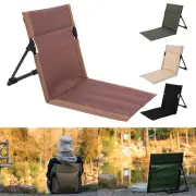 Foldable Camping Chair Ergonomic Single Lazy Back Chair for Outdoor Picnic Beach