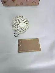 Ornaments with Brown Gift Tag To From Fields Attached String