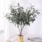 Wreaths Decor Artificial Plants Fake Fruits Olive Tree Branches Simulation Leaf