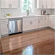 qwmvhfg, Hardwood Floor Protector Cover Clear Carpet, Floor Protector PVC Transparent, 1.5mm Wood Floor/Tile/Table Top Waterproof Rug Runner(100x500cm(3ftx16ft))