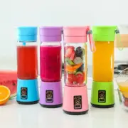 Mini USB Electric Portable Fruit Juicer Mixer Bottle 2 Vane 380ml Blender Mixer