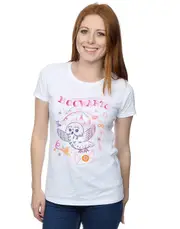 Absolute Cult Harry Potter Women's Owl Letter T-Shirt White Large