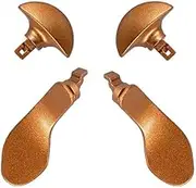 4Pcs Metal Back Paddles for PS5 DualSense Edge Controller,Paddles Replacement Interchangable Grip Parts for PS5 DualSense Edge Wireless Controller(Gold)