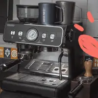 在飛比找蝦皮購物優惠-Barsetto/百勝圖二代s雙鍋爐半自動咖啡機家用意式研磨