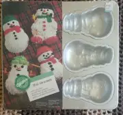 Vintage Wilton Mini Snowmen - Six Molds Cake Brownie Pan 1992 - New