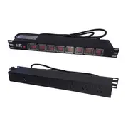 Avit 1 Ru Pdu 8 Sockets Front Switch Surge Protector 2M Power Cord
