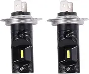 Suesacy Daytime Running Lights Lamp H7 Led Fog Light Bulbs Car Driving Lamp Drl 6500K Hid White